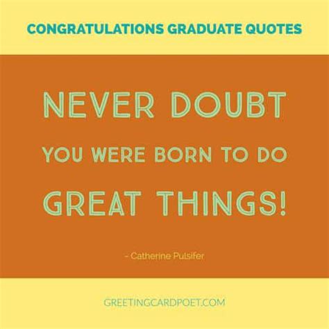 That's a lot to convey in one short message, which is why we've come to the rescue with the following ideas. Congratulations Graduation Quotes, Messages, and Wishes to Celebrate