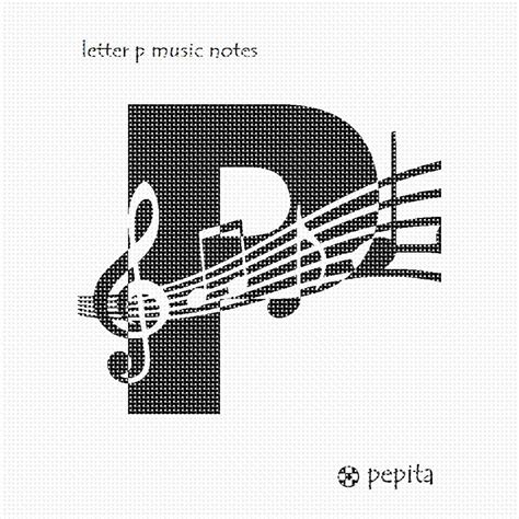 Pepita Needlepoint Catalog Needlepoint Letter P Music Notes
