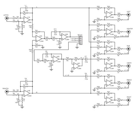 Tip41c tip42c amplifier circuit 80watt. Build a Passive Surround-Sound Decoder