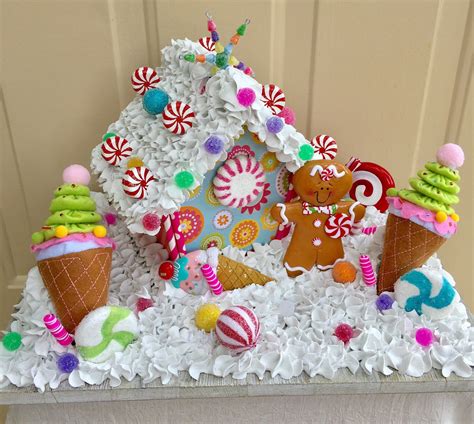 Gingerbread Candy Land Centerpiece Christmas Centerpiece Etsy Candy