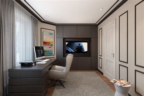 Modern Classic Interior Design Home Office Designs On Behance