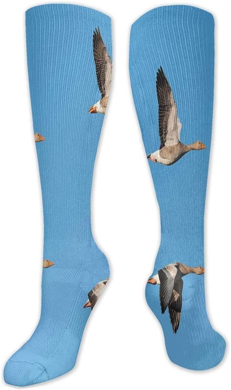 Amazon Compression High Socks Flock Of Migrating Greylag Geese