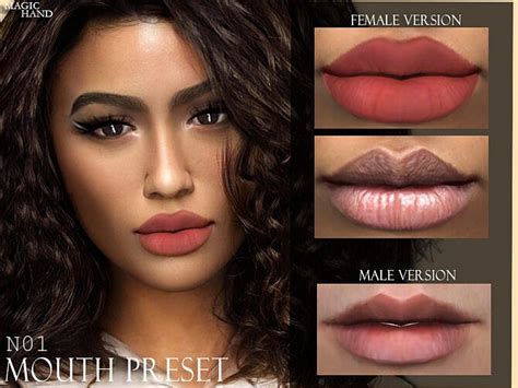 Mouth Preset N01 By Magichand At Tsr Sims 4 Updates