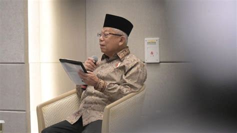 Wapres Ri Maruf Amin Sarankan Menteri Yang Maju Pilpres Untuk Mundur