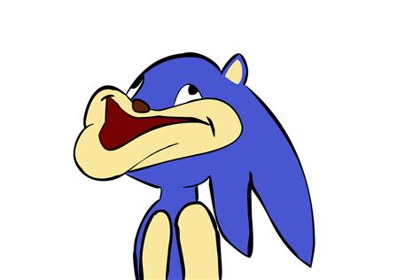 Lazily Drawn Derp Sonic W Eye Color By Roflmaster18 On Deviantart