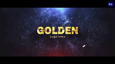 How To Make Gold Logo Intro Animation In Adobe After Effects Gold