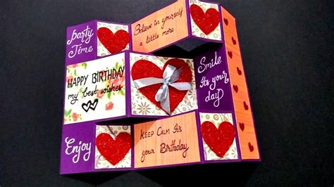 Diy Birthday Card For Boyfriend Happy Birthday Flowers