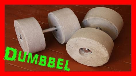 How To Make Homemade Weights Diy Dumbbell Youtube