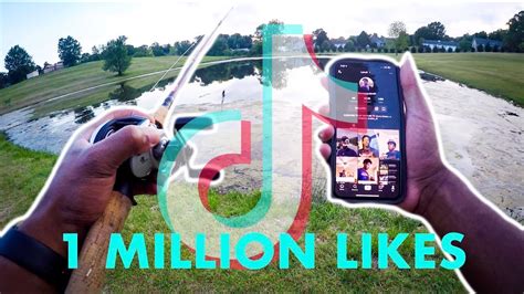 Fishing While Hitting 1 Million Likes On Tik Tok Youtube