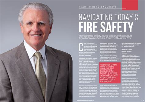 Fire safety journal is the leading publication dealing with all aspects of fire safety engineering. International Fire and Safety Journal: Russell Leavitt ...