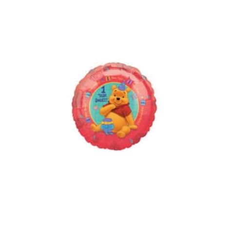 18″ Pooh And Friends Babys 1st B Day Mylar Foil Balloon Balloon