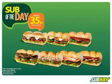 There is an additional charge for extras, including double meat. RESTAURANGKARTAN.SE » Bilder från Subway Motala (9 st)