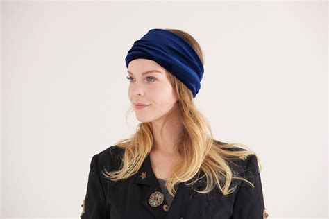 Womens Wrap Headband Wide Velvet Headband Fashion Headwrap Etsy