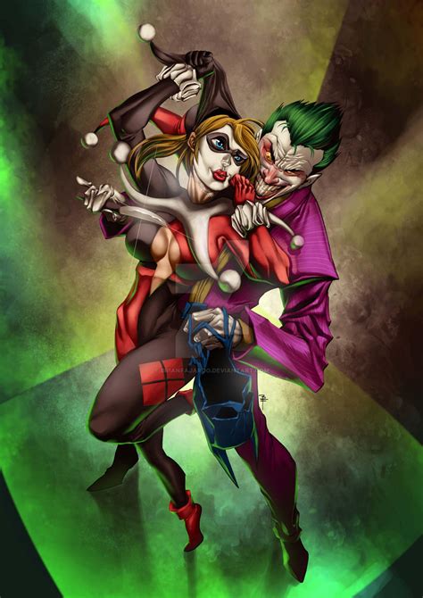 Joker Harley Quinn Love By Brianfajardo On Deviantart