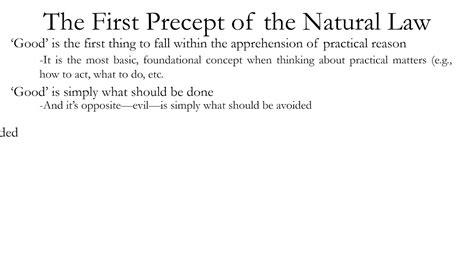 aquinas first precept of the natural law youtube