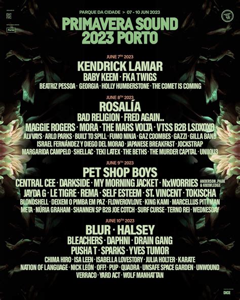 Primavera Sound Porto 2023 Desvela Su Cartel Blur Kendrick Lamar