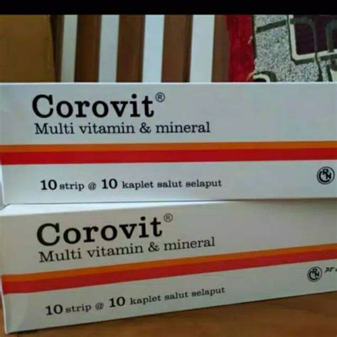 Jual Corovit Per Strip Vitamin A Vitamin B Complex Vitamin C Vitamin