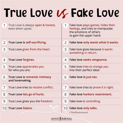 True Love Vs Fake Love Love Quotes