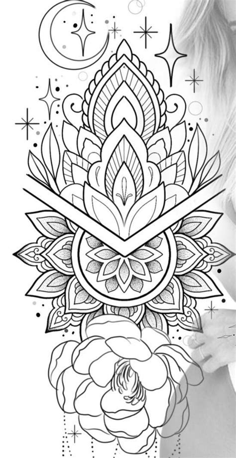 Intricate Mandala Tattoo Design For Women
