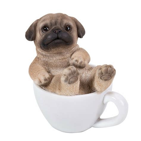 Yorkie, biewer yorkie, pomeranian, maltese, chihuahua, shih tzu, morkie, and french bulldog. Cute Pug Puppy Dog Teacup Pet Pal Mini Figurine Statue | eBay