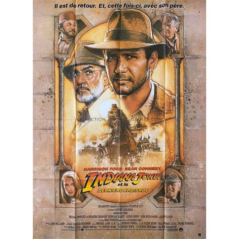 Indiana Jones And The Last Crusade French Movie Poster 47x63 In 1989