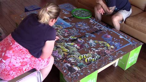 Solve, create, share and talk about jigsaw puzzles. Ravensburger 5000 piece jigsaw puzzle - YouTube