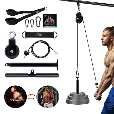 Kmm Pulley System Gym For Weight Training Lat Pull Down Machine Cable