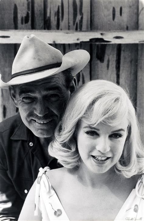Marilyn And Clark Gable In A Publicity Photo For The Misfits 1960