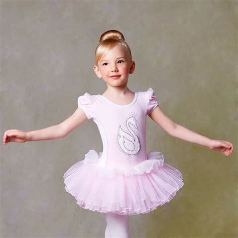 Classical Pink Sequins Ballet Dress Girl Kids Swan Lake Ballet Costumes