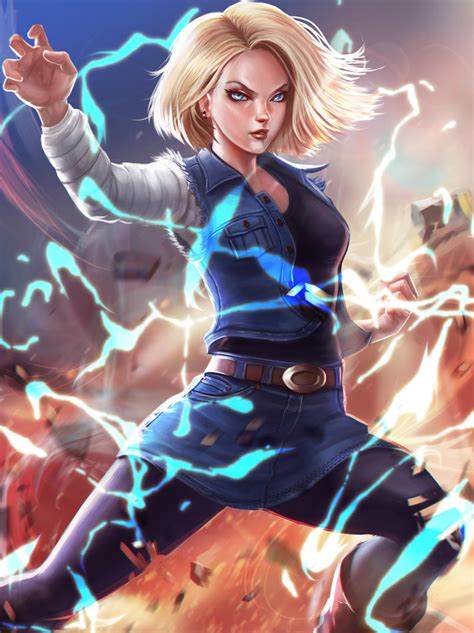 Android 18 Fan Art By Victter Le Fou On Deviantart
