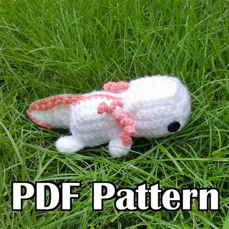 Minecraft Axolotl Pdf Crochet Pattern Beginner Friendly Etsy