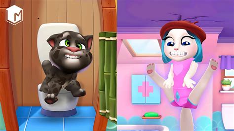 my talking angela 2 vs my talking tom 2 android gameplay apk release 2021 youtube