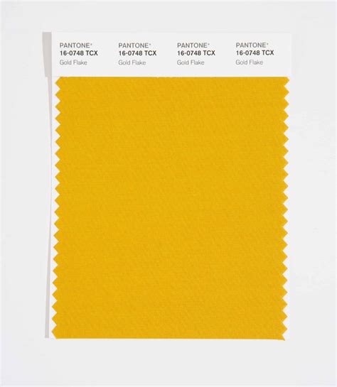 Pantone Smart Color Swatch Card 16 0748 Tcx Gold Flake Columbia Omni