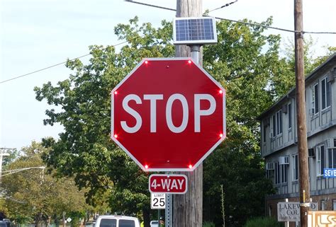 Video First Solar Powered Blinking Stop Signs Come To Lakewood The