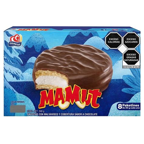 Galleta Mamut Con Malvavisco Y Cubierta De Chocolate Gamesa 8 Paketines