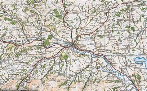 Historic Ordnance Survey Map Of Brecon 1923 Francis Frith