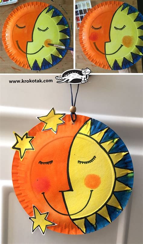 Krokotak Slunce A Měsíc Moon Crafts Sun Crafts Diy Arts And Crafts