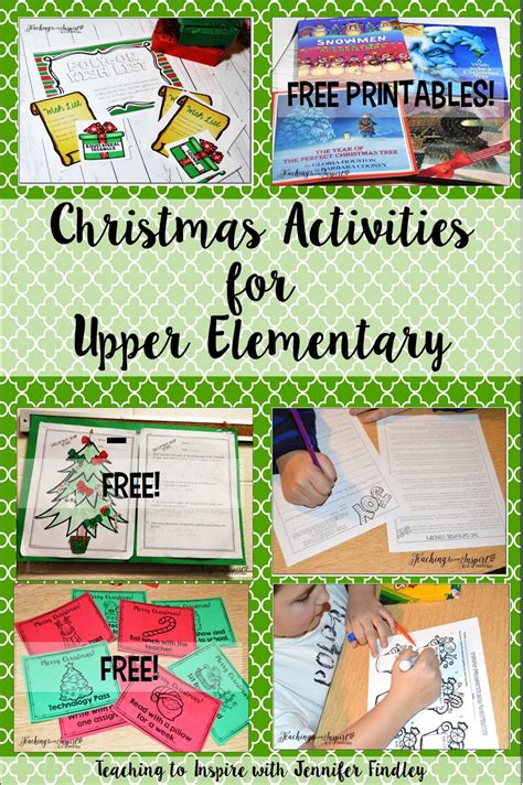 Free interactive exercises to practice online or download as pdf to print. Christmas Activities for Upper Elementary - Teaching to ...