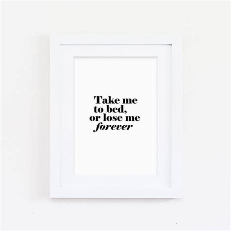 Bedroom Typography Quote Print By Sweetlove Press
