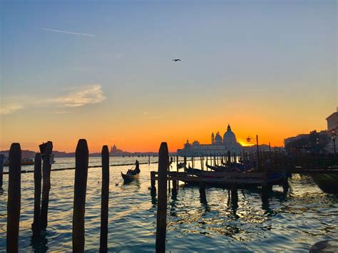 Sunset In Venice Italy