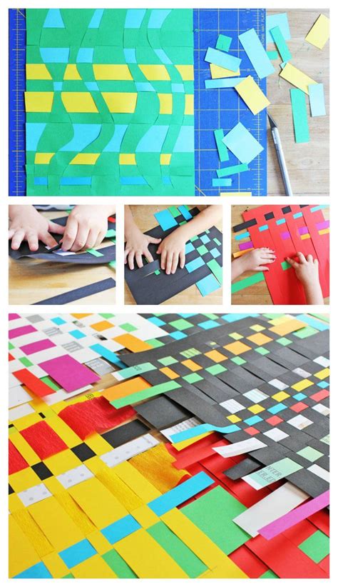 Need A Fine Motor Skills Art Activity Try Paper Weaving Weaving For