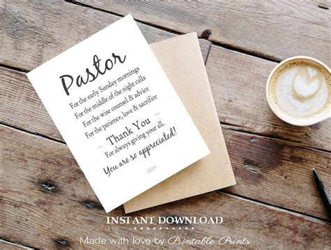 Pastor Appreciation Cards Free Printable Printable Free Templates