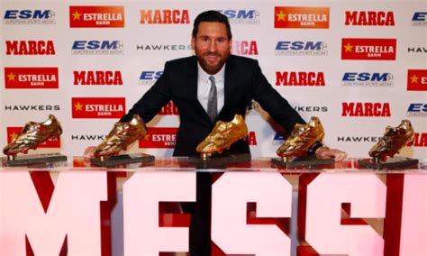 lionel messi wins record fifth golden shoe as europe s top goal scorer hispanically yours
