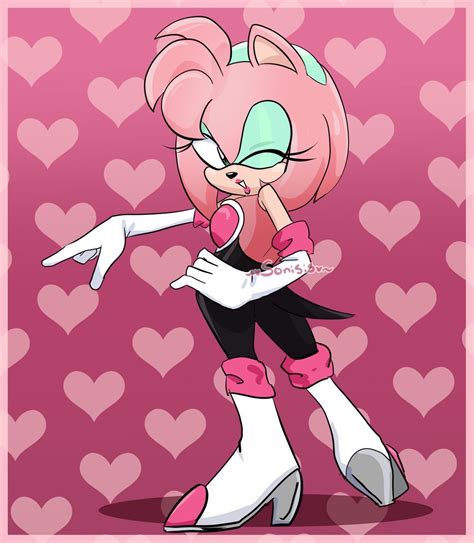 Amy Rouge By Sonicsis On Deviantart Adventure Time Girls Amy Rose Amy