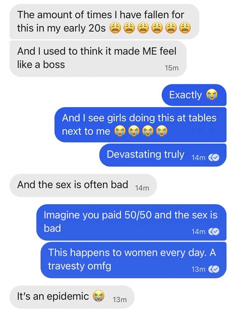 mistress leora 👄 on twitter women stop splitting the bill for bad sex challenge 😰 splitting
