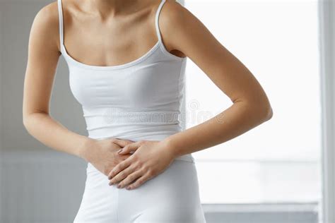 3693 Woman Suffering Stomach Ache Abdominal Pain Stock Photos Free