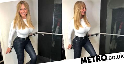 Carol Vorderman Is Feeling Herself In Leather Trousers At The Salon