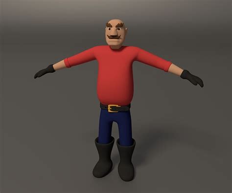 3d Model Cartoon Style Character Vr Ar Low Poly Cgtrader