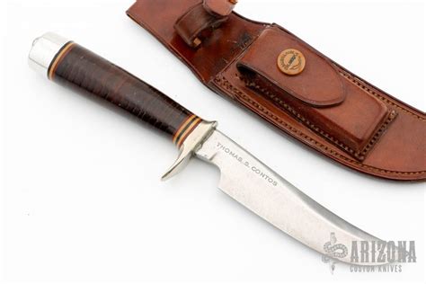 Model 4 5 1950s Brown Button Heiser Sheath Arizona Custom Knives