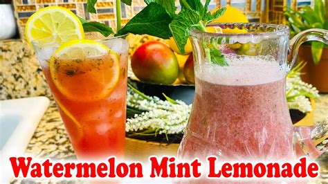 Summer Lemonade Watermelon Mint Lemonade Refreshing Delight Youtube